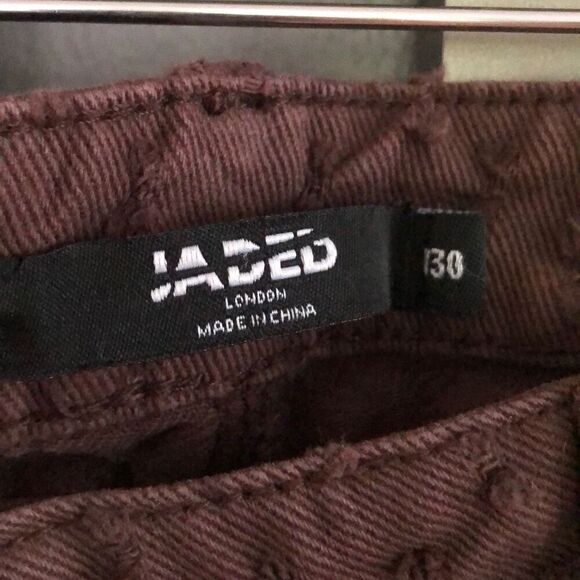 Jaded London Slouchy fit brown tufted jeans size 30￼ - Picture 4 of 6